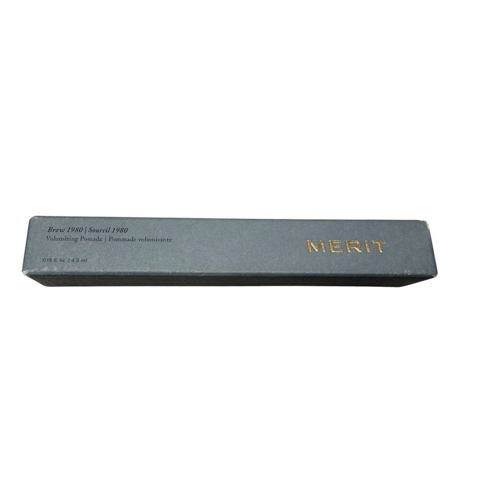 MERIT Brow 1980 Volumizing Tinted Eyebrow Gel-Pomade Taupe Cool Undertones 4.5mL